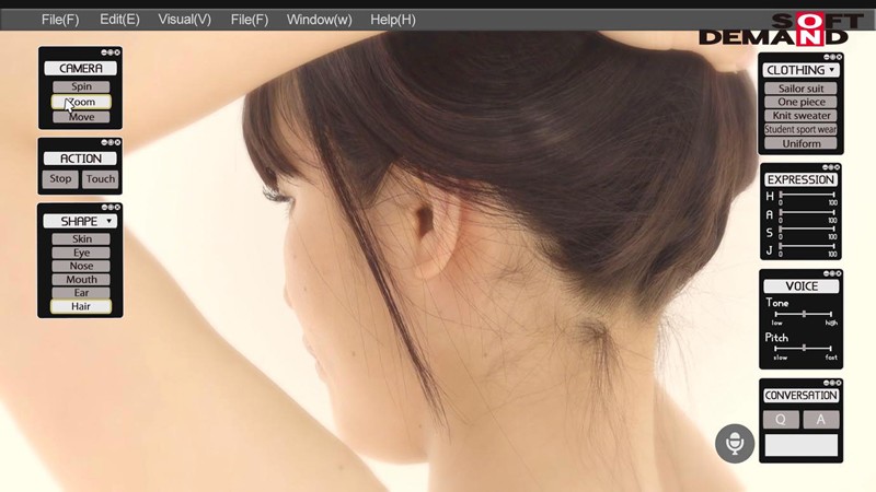 「仮想空間VRで美少女を体感」のサンプル画像2
