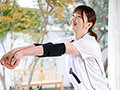 「全国大会常連だったむっちり太もも8頭身デカ尻元・女子バレーボール選手のエースが初めてのナマ中出し 木村詩織」のサンプル画像1