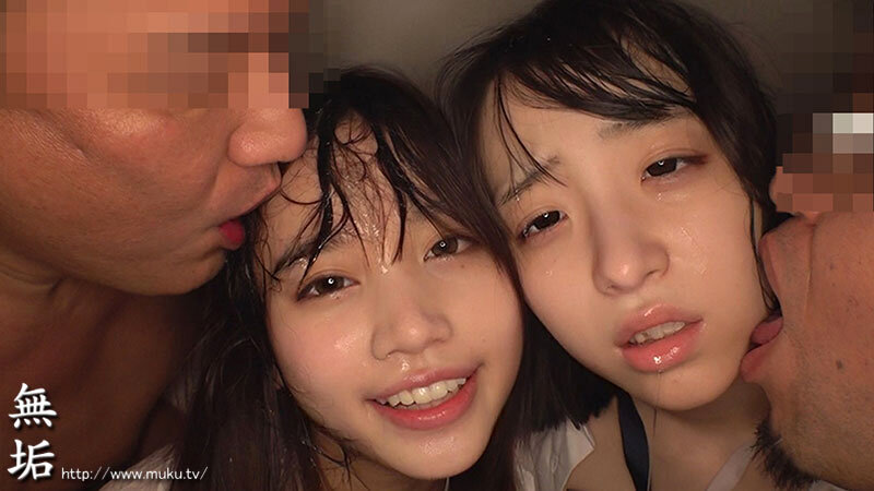 「舐め特化 従順制服少女達を唾液まみれにして汚す。顔面ベッロベロ全身ドッロドロ唾だく中出し交尾。」のサンプル画像10