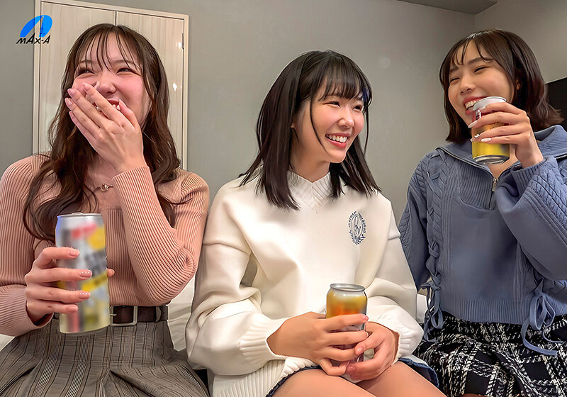 「AV女優とAV男優 本気のリアル合コンモニタリング 白石かんな・福田もも・音羽美鈴」のサンプル画像2