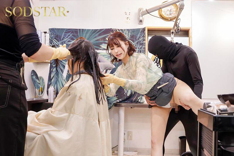 「SODSTAR×SENZ-セックスが溶け込んでいる日常- 常に性交美容室 表●道人気店 小倉由菜×唯井まひろ」のサンプル画像6