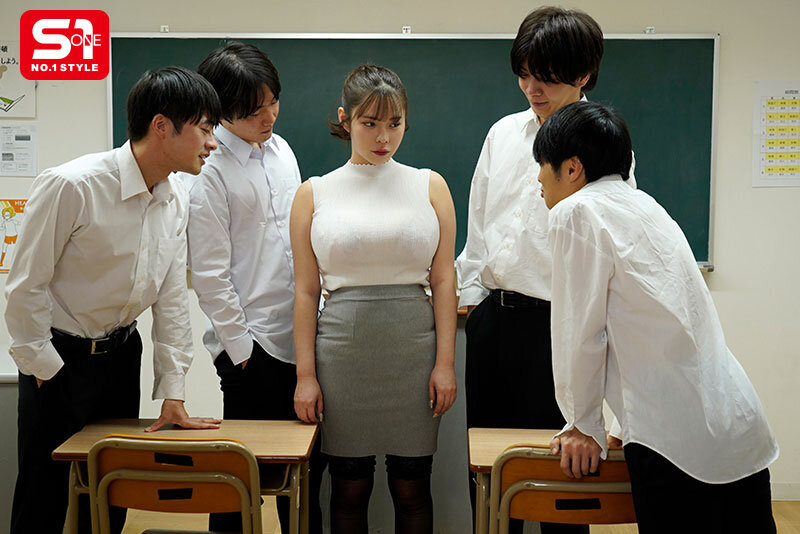 「緊縛Jcup女教師 肉オナホレイプ輪姦 弱みを握られた巨乳教師は拘束され好き放題揉みしゃぶり舐め輪姦される… 五条恋」のサンプル画像1